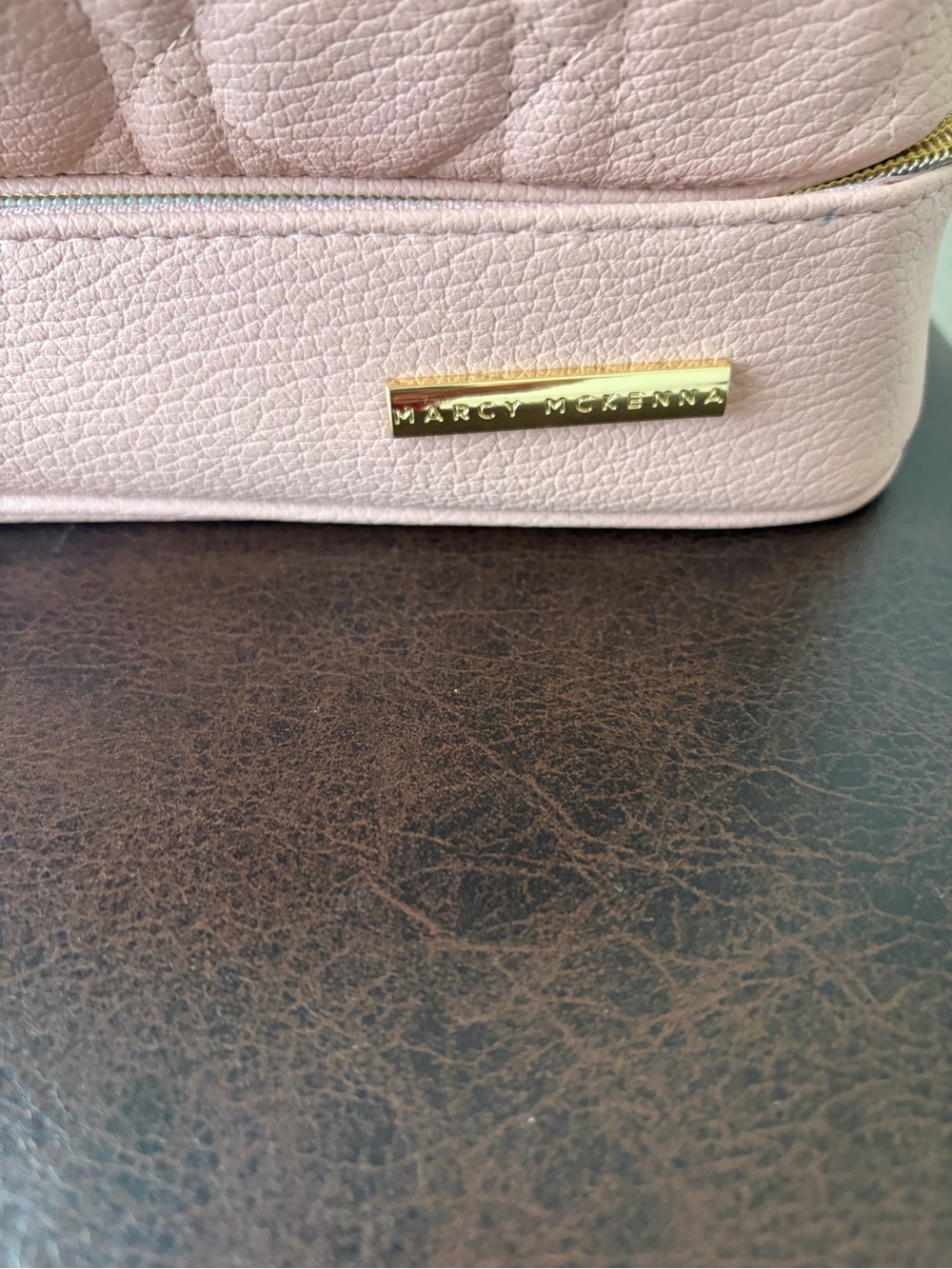 Marcy Mckenna Glam Bag Modern Beauty Case Rose Gold NWT - Picture 4 of 14
